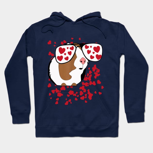 Guinea Pig Lover | Valentine with big heart Hoodie by CathyStore